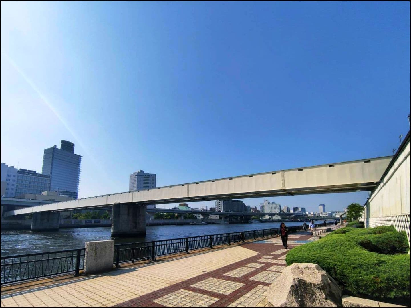 蔵前専用橋/全景/上流右岸側より
